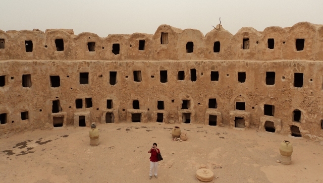 The centuries-old storage rooms looked like catacombs in the Sahara desert