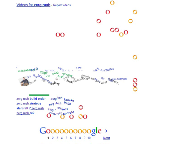 Zerg Rush' easter egg eats your Google search results