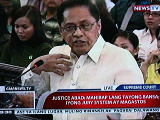 SC is a wounded court, CJ nominee and SC Justice Roberto Abad tells the JBC