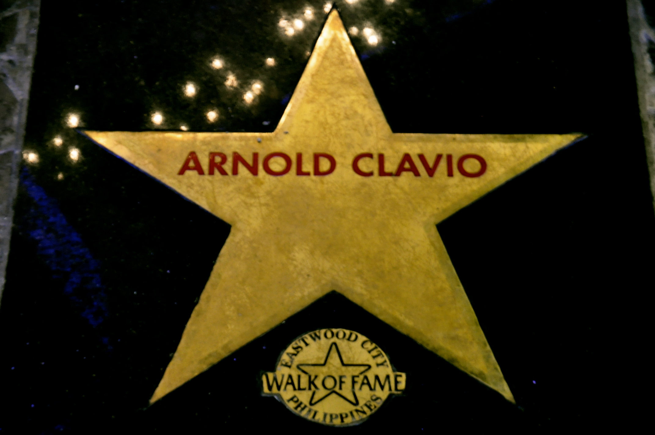 Arnold Clavio's Star in Eastwood City's Walk of Fame