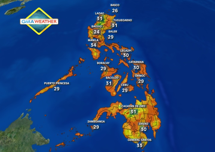 PAGASA Temperatures to go beyond 34 degrees in coming days GMA News