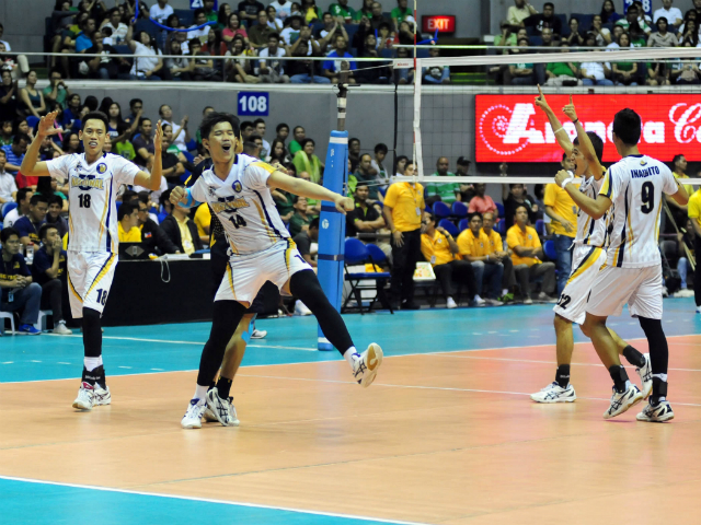UAAP: NU battles back from two sets down to take game one of the men's ...
